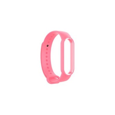 Ремешок силиконовый для фитнес трекера Xiaomi Mi Band 5, розовый