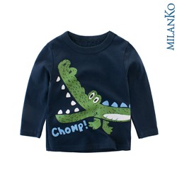 Лонгслив (футболка с длинным рукавом) "крокодил" MilanKo DK-0201 DK-0201 (крокодил)