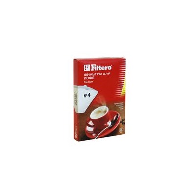 Filtero фильтры для кофе, №4/40, белые