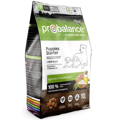 ProBalance | 10 кг | Starter Корм сухой щенков до 2-х мес, беременных и кормящик сук