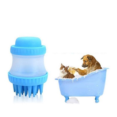 Щетка для животных Cleaning Device The Gentle Dog Washer, Акция! Голубой