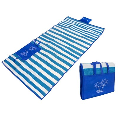 Пляжный коврик с ручками для переноски, 150х170 см, Акция! Синий
