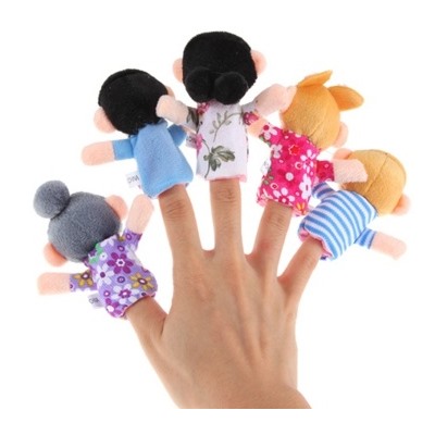 Пальчиковые куклы "Семейка" набор 6 шт.