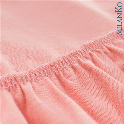 Платье из натурального хлопка MilanKo PD-0601 Розовое/140
