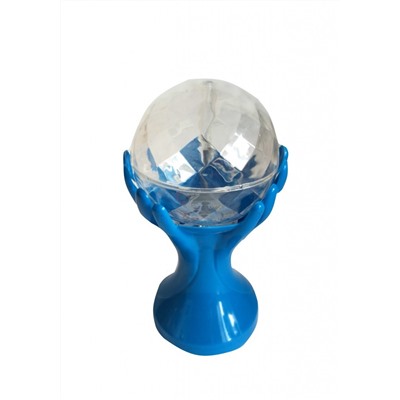 Декоративный LED-светильник Шар В Руках, 18 см, Акция! Синий