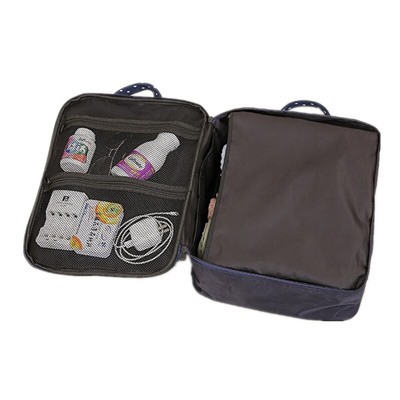 Компактная вместительная сумка для путешествий с плечевым ремнём, 28х13х36 см, Акция! Серый