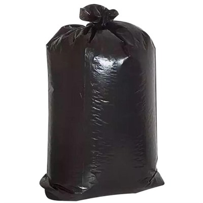 Мешки для мусора 120 л, черные, в пачке 50 штук, прочные, ПВД 28 мкм, 70х110 см, 608326