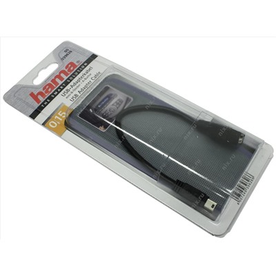 Переходник USB, AF-->miniUSB BM 10cm (OTG), Hama (00039626)