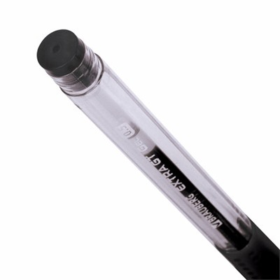 Ручка гелевая с грипом BRAUBERG «EXTRA GT NEEDLE», ЧЕРНАЯ, игольчатый узел 0,5 мм, линия 0,35 мм, 143918