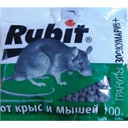 Рубит гранулы от крыс и мышей 100гр