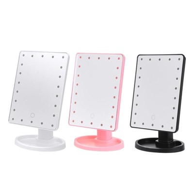 Зеркало Large LED Mirror, Акция! Розовый