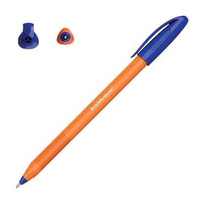 Ручка шариковая масляная ERICH KRAUSE "U-108 Orange" СИНЯЯ, корпус оранжевый, узел 1,0 мм, линия письма 0,3 мм, 47582, 143889
