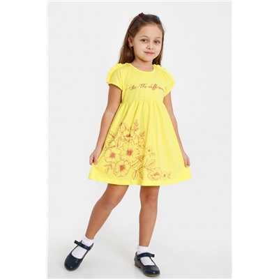 Платье детское "Лилу-1" (кулирка) ПЛ-578/1 жёлтый