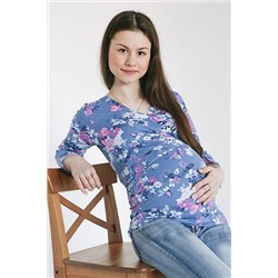 Блуза для беременных и кормящих крест-на-крест Винтажные розы
