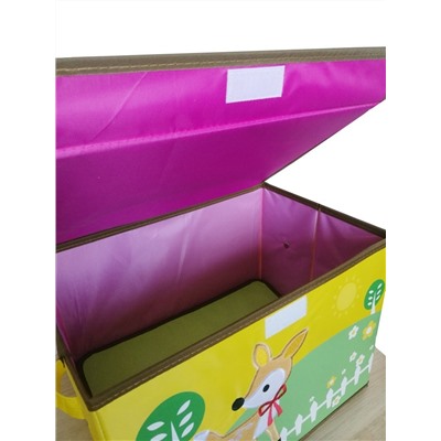 Складной детский короб для хранения игрушек, 37х26х26 см, Акция! Зеленый