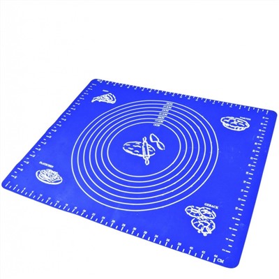 Силиконовый коврик для раскатывания теста, 70х50 см, Акция! Голубой
