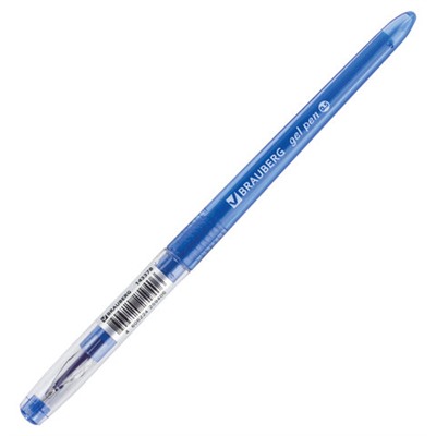 Ручка гелевая BRAUBERG DIAMOND, СИНЯЯ, игольчатый узел 0,5 мм, линия письма 0,25 мм, 143378