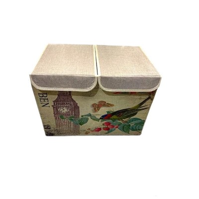 Двухсекционный складной короб для хранения Биг-Бен, 47х31х34 см, Акция! Со Статуей Свободы