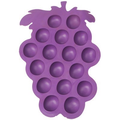 Силиконовая форма для льда Виноград, 17 кубиков, Акция! Фиолетовый