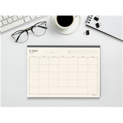 Блокнот-планер 31 DAYS для записей на месяц, 30х21 см, 24 листов