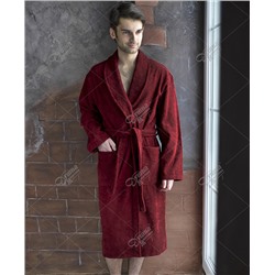 Красный мужской халат для бассейна