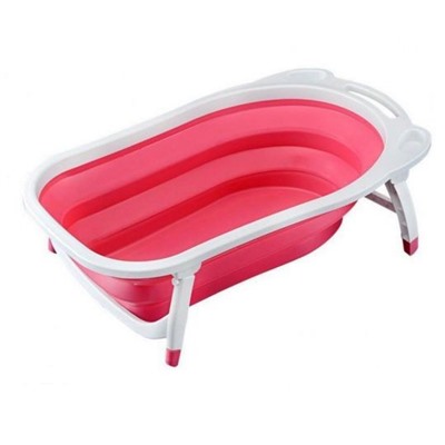 Детская складная ванна Folding Baby Bathtub, Акция! Розовый