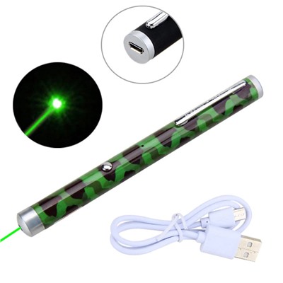 Лазерная указка с USB-кабелем Green Laser Pointer, Акция! Хаки