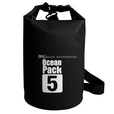 Водонепроницаемая сумка-мешок Ocean Pack, 5 L, Акция! Черный
