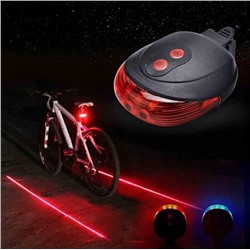 Велосипедный фонарь-лазер Laser Tail Light, 2 в 1, Акция! Синий