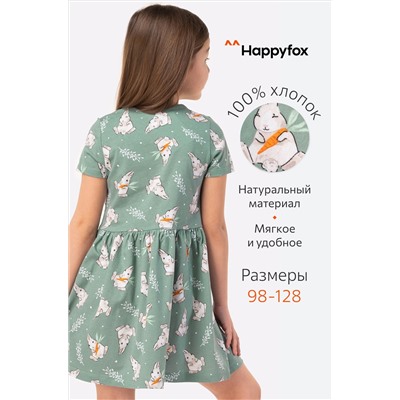 Happy Fox, Летнее платье для девочки Happy Fox