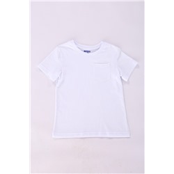 Детская футболка "белая с карманом" мал. (в наличии с карманом и без)