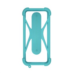 Чехол-бампер универсальный для смартфонов #1, р. 4.5"-6.5", бирюзовый, OLMIO