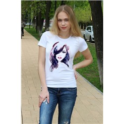 Женская футболка с принтом Модель 145/22