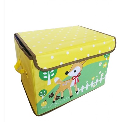 Складной детский короб для хранения игрушек, 37х26х26 см, Акция! Желтый