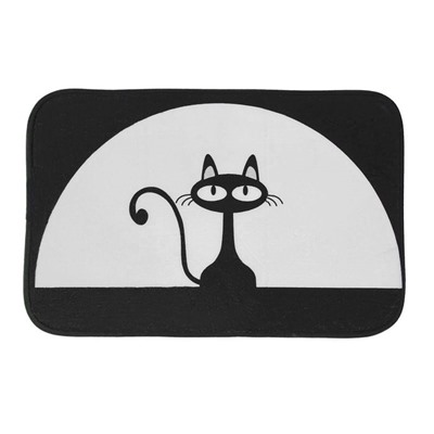 Коврик Доляна «Чёрная кошка», 40×60 см