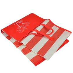Пляжный коврик с ручками для переноски, 120х170 см, Акция! Красный