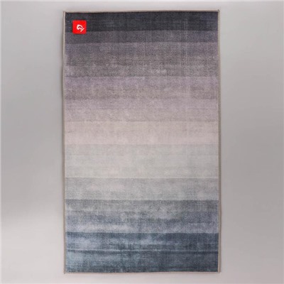 Коврик Доляна «Нега», 60×100 см, цвет серый