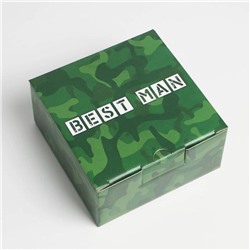 Коробка‒пенал «Best man», 15 × 15 × 7 см