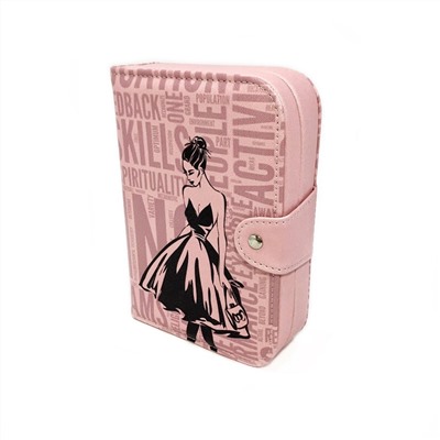 Шкатулка-книжка для ювелирных изделий, 14х5х20 см, Акция! Розовый