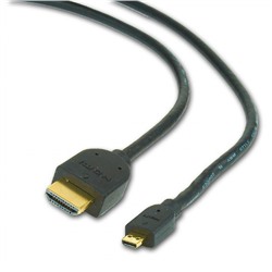 Кабель HDMI-->microHDMI, (M-->M), 1,8 м, позолоченные контакты, экранированный