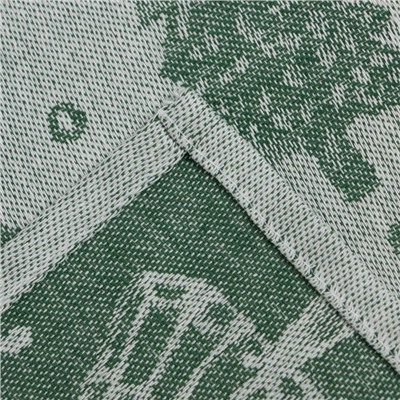Полотенце Этель «Ёлочки зеленые» 40х60 см, пл. 225 г/м², жаккард, 100 % хлопок
