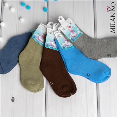 Детские носки махровые MilanKo IN-096 MIX 3/4-5 лет