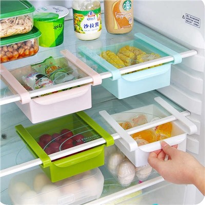 Органайзер для холодильника Refrigerator MULTIFUNCTIONAL STORAGE BOX, Акция! Голубой