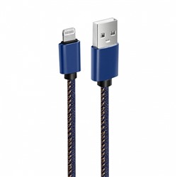 Кабель JEANS, USB 2.0 - 8-pin, 1.2м, 2.1A, OLMIO