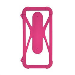 Чехол-бампер универсальный для смартфонов #2, р. 4.5"-6.5", розовый, OLMIO