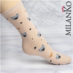 Женские хлопковые носки с махрой  (9) MilanKo N-311 MIX 2/36-40
