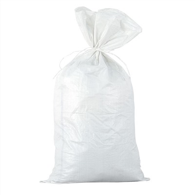 Белый полипропиленовый мешок с подшитым краем 50 x 90 см, 4 шт/уп, Акция!
