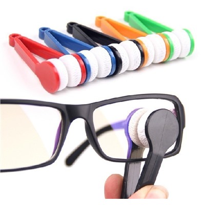 Устройство  для чистки стекол очков Microfiber Eyeglass, Акция! Белый
