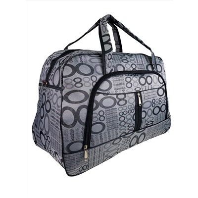 Женская дорожная сумка из текстиля с принтом, цвет серый