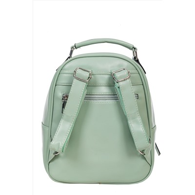 Женский рюкзак из гладкой искусственной кожи, цвет светло-зелёный